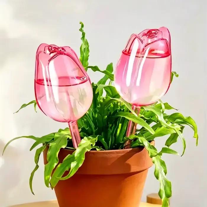 Boules d'arrosage pour plantes tulipes roses
