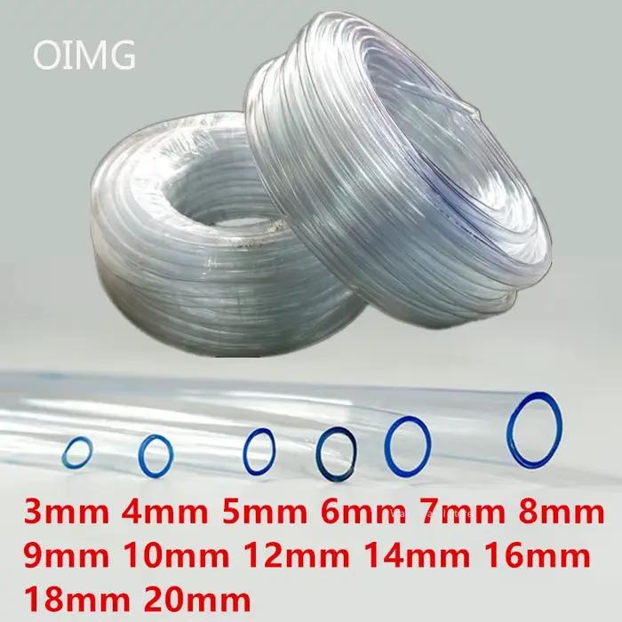 Tuyau en PVC tuyau d'eau Transparent tuyaux de Tube tuyaux d'aquarium tuyau de pompe à eau tuyau d'arrosage 3 4 5 6 7 8