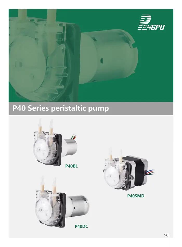 Pompe péristaltique micro PENGPU 24V avec moteur pas à pas et tube en silicone