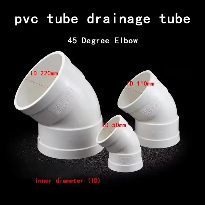 Tuyau de vidange blanc en PVC