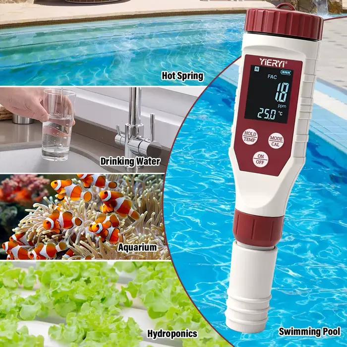 YAGO testeur d'eau de piscine numérique chlore pH ORP mètre