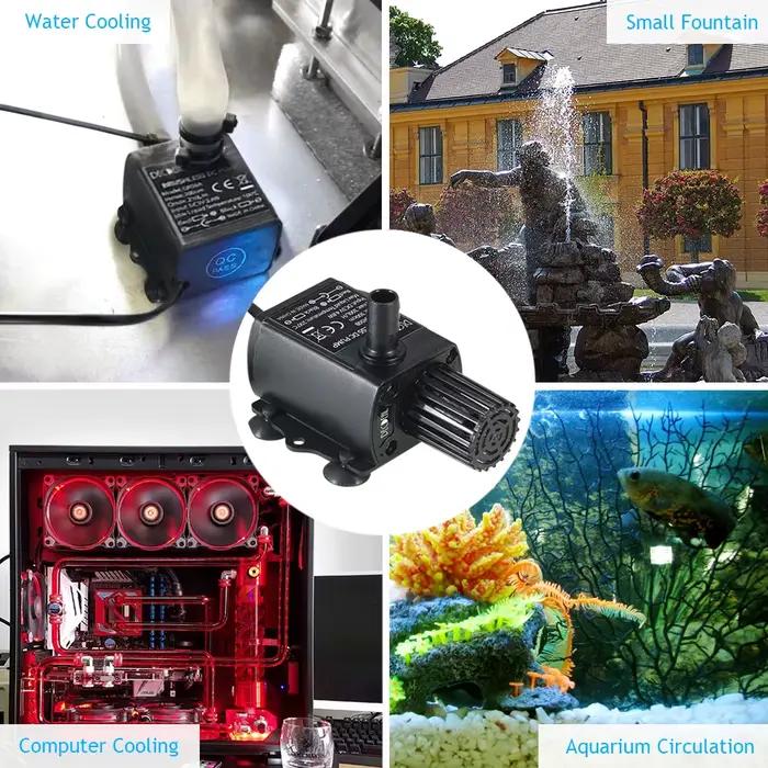 Pompes à eau pour étang jardin Camping fournitures USB 5V 4.8W Ultra-silencieux Mini sans brosse étanche Submersible fontaine Aquarium