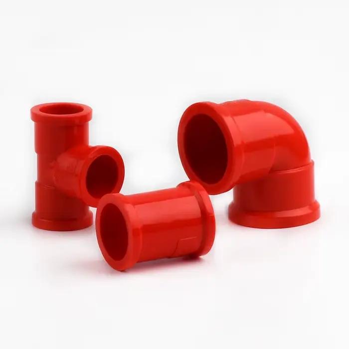 Longueur 50 cm O.D 20 ~ 50mm tuyau en PVC rouge maison bricolage système d'irrigation de jardin Aquarium raccords d'aquarium connecteur de Tube d'alimentation en eau