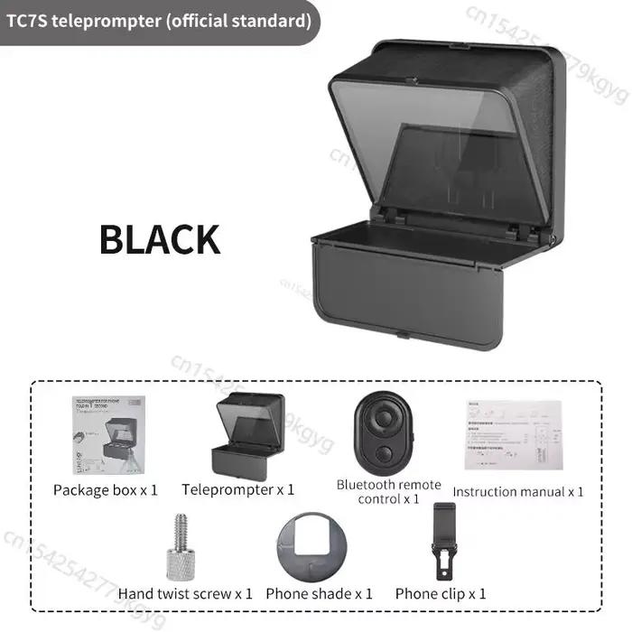 LENSGO-Téléprompteur Portable TC7S, pour Tablette, Smartphone, Vidéo Statique avec Télécommande