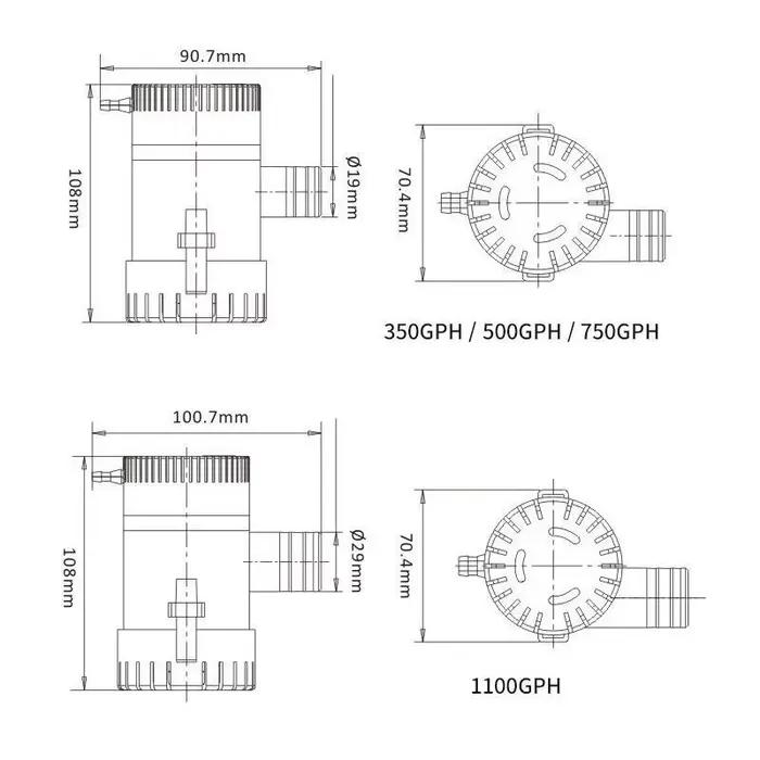 Mini pompe à eau électrique SubSN