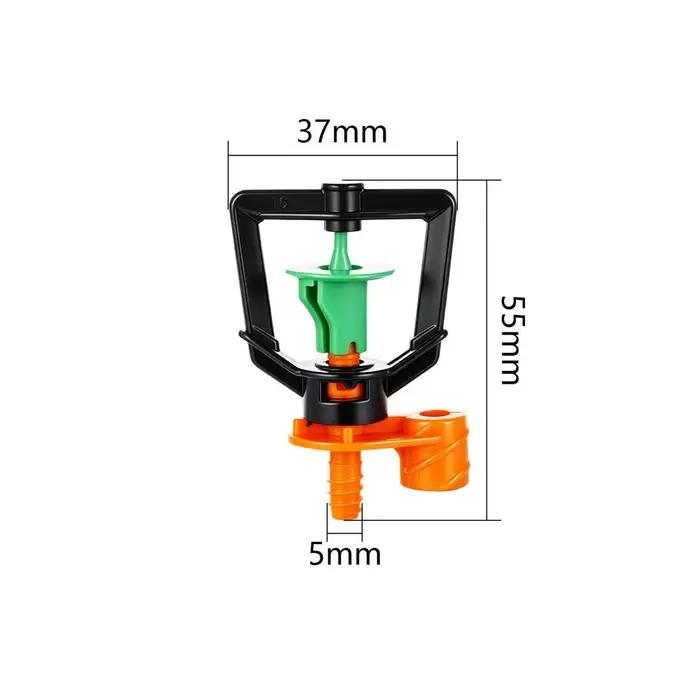 Têtes de micro-asperseur rotatives à 360° pour serre, jardin, agriculture, verger, climatisation et humidification, 20 pièces, résistantes aux UV, installation facile, distribution d'eau uniforme
