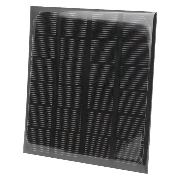 Panneau solaire monocristallin en silicium noir durable 2W 6V