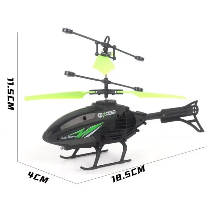 Montre-bracelet d'avion à Induction contrôlé à la main, hélicoptère résistant aux chocs avec éclairage, Mini Drone RC Rechargeable