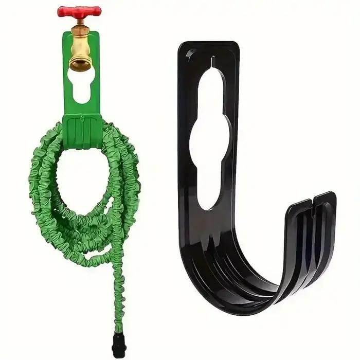 Support mural extensible en plastique pour tuyau d'arrosage de jardin gain d'espace et rangement pratique pour jardiniers