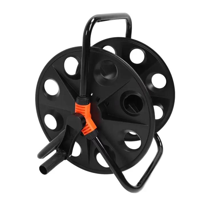 Enrouleur de tuyau d'arrosage en fer ABS TOPINCN pour jardin extérieur, stockage et rangement de tuyau d'eau de 164 pieds, usage multifonctionnel et design robuste