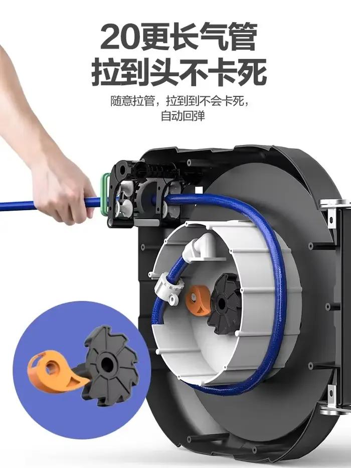 Bobine de tuyau rétractable automatique