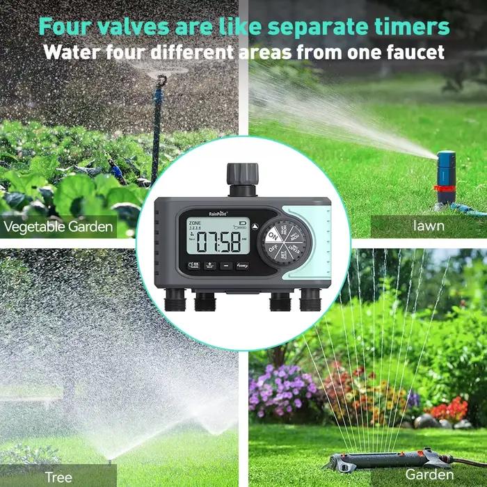 Minuterie d'arrosage programmable avec délai de pluie