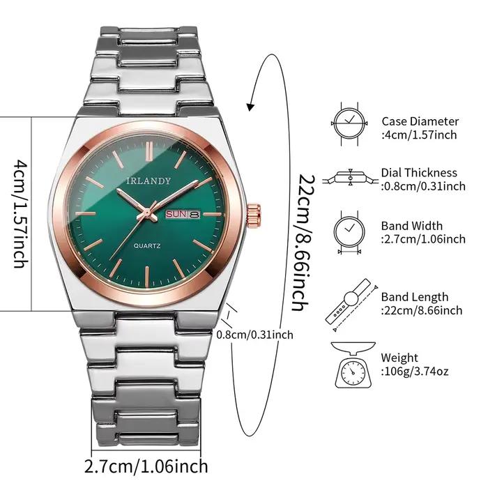 Montres d'affaires de luxe pour hommes, montres-bracelets à Quartz avec calendrier, horloge Reloj Hombre (sans boîte)