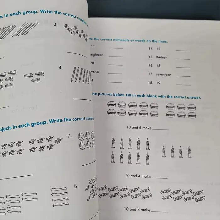 Best-seller : Cahier d'exercices de mathématiques de Singapour adapté aux élèves, pour l'apprentissage et l'amélioration des compétences mathématiques des enfants