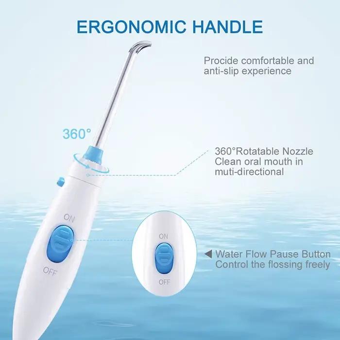 Irrigateur de nettoyage des dents, hydropulseur à pression réglable pour Nicefeel Oral 600ML, nettoyeur de dents à eau dentaire, 8 pointes de Jet d'eau