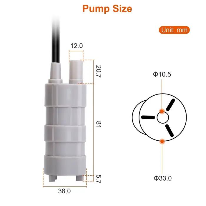 Pompe à eau Submersible 1000L/H DC 12V