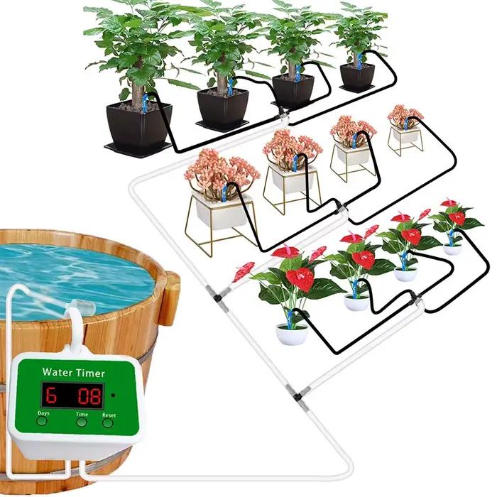 Système d'irrigation goutte-à-goutte automatique avec minuterie USB
