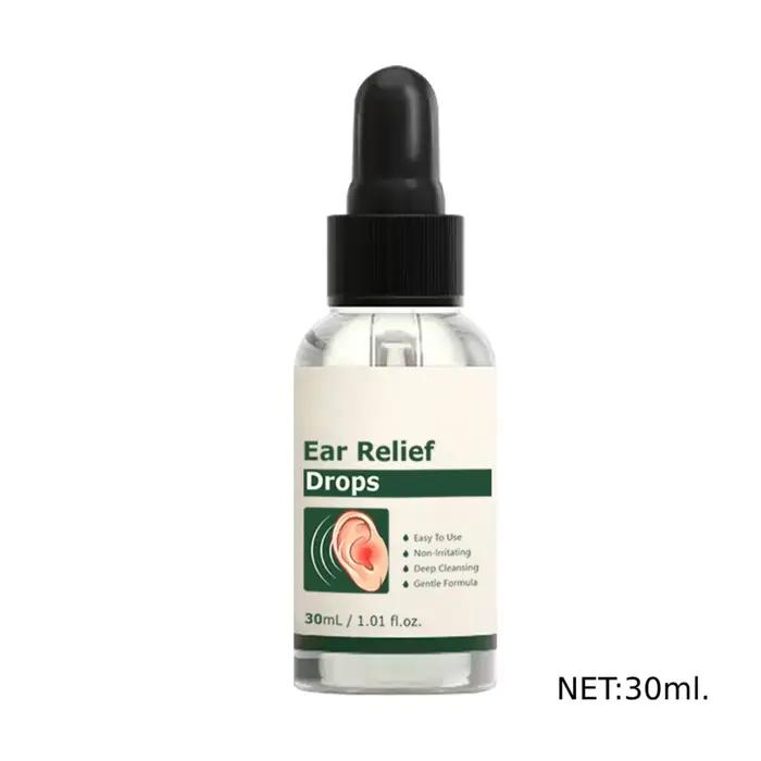 Gouttes douces pour le soin des oreilles, liquide nettoyant pour cérumen, sérum nettoyant en profondeur, pour acouphènes et dos de l'oreille, 30ml