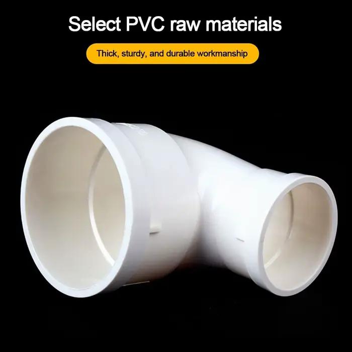 Nouvel embout de raccordement coudé en PVC blanc à 90 degrés pour tuyau