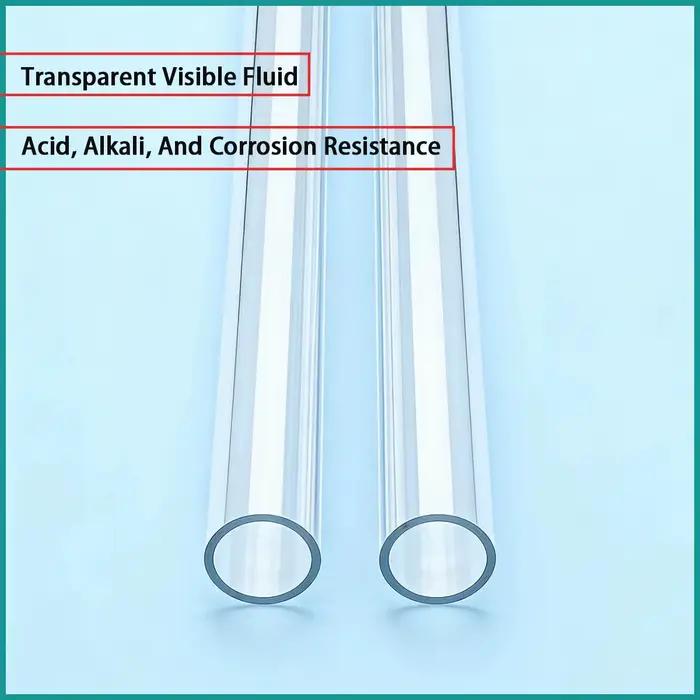 Tuyau rigide en PVC transparent avec un diamètre extérieur de 3 à 60 mm est utilisé pour le transport de fluides