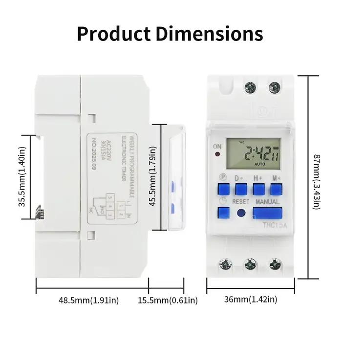 Minuteur programmable numérique TNCE 220V THC15A