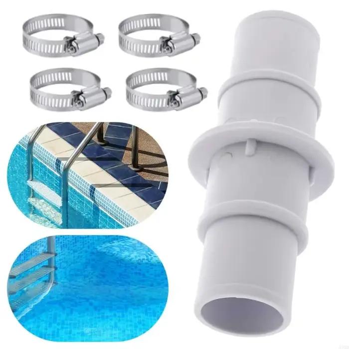 Le paquet remplacement tuyau piscine Flexible contient 4 coupleurs en PVC fiables 8 attaches en acier pour 69HD