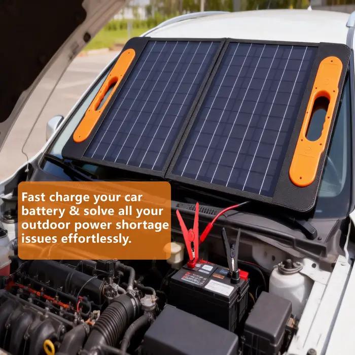 ELEGEEK Panneau Solaire Haute Puissance avec Sortie 5V/12V/16V Chargeur