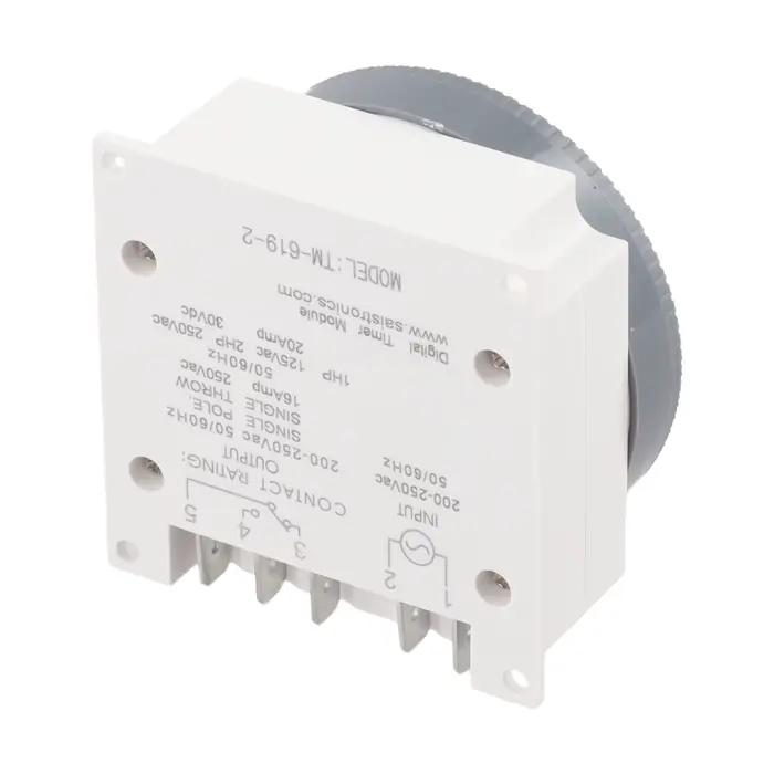 Minuteur programmable intelligent TM619 à 7 jours avec 16 programmes marche/arrêt