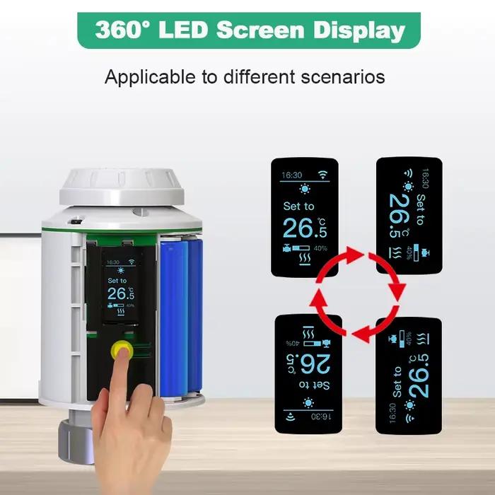 Tuya TRV Wifi Thermostat intelligent tête thermostatique radiateur vanne actionneur chauffage régulateur de température Alexa Google Home