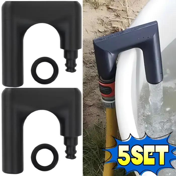 Lot de 5 supports de tuyau d'arrosage pour jardin et piscine