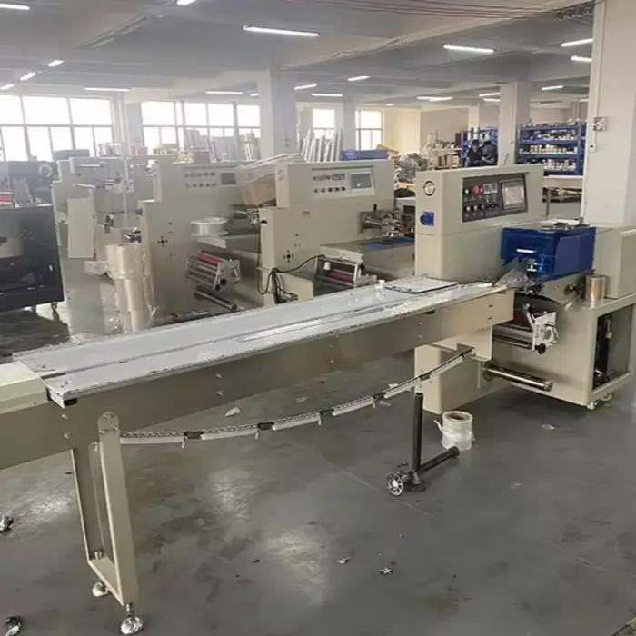 Machine d'emballage flexible pour oreillers, pour scellage rapide des snacks, des bonbons et des produits d'usage quotidien, personnalisable
