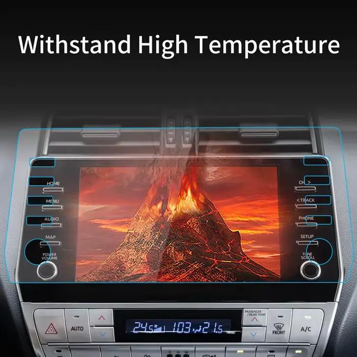 Film de Protection en verre trempé pour tableau de bord de Console de voiture, protecteur d'écran pour navigateur, pour LAND CURISER PRADO 2022 Toyota