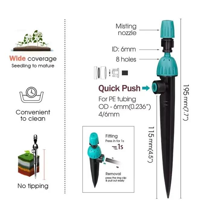 5 PIÈCES/ENSEMBLE 360 ° Arroseur automatique réglable pour pelouse