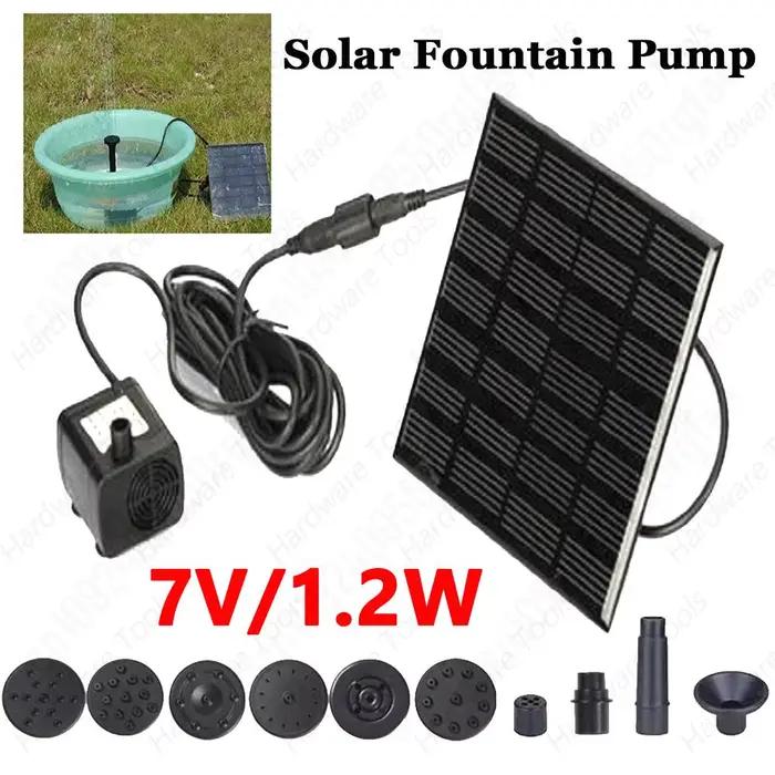Kit de pompe à eau solaire pour décoration de jardin