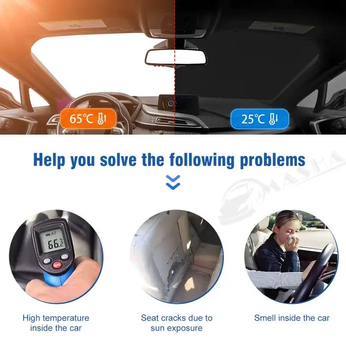 Pare-soleil de pare-brise de voiture pour Toyota Prado, pare-soleil pliable, protection contre les rayons UV, garde votre voiture plus fraîche, 90, 120, 150