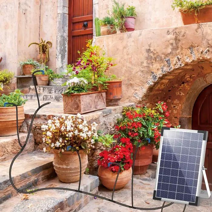 Système d'irrigation goutte-à-goutte solaire pour plantes en pot 9V 5W