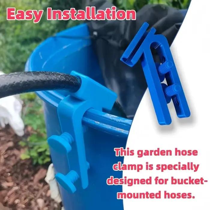 Dispositif de fixation de tuyau d'arrosage de jardin