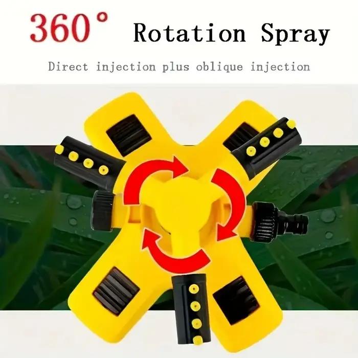 Arroseur plastique rotatif 360° FLOWERS SPRAL pour jardinage professionnel et amateurs occassions spéciales