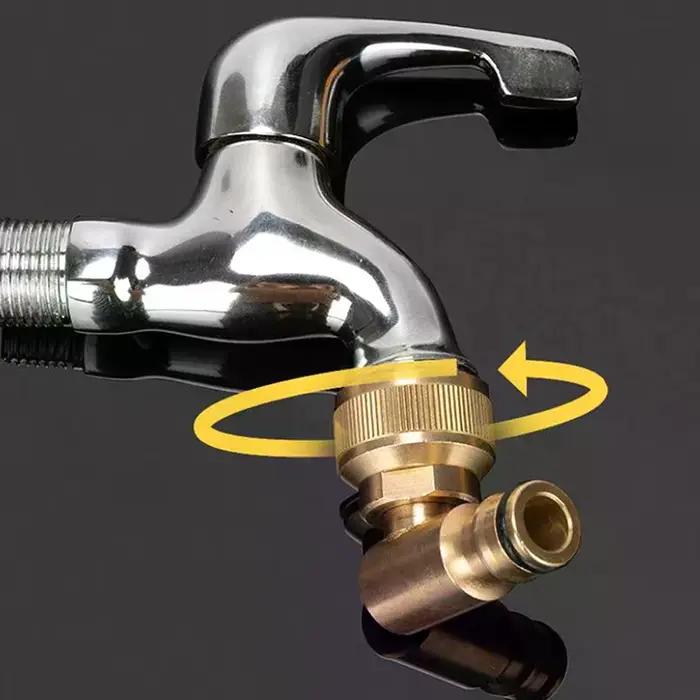 Enrouleur de tuyau coudé pivotant connecteur rapide pour prise Hoselock 3/4 pouces BSP femelle adaptateur de robinet