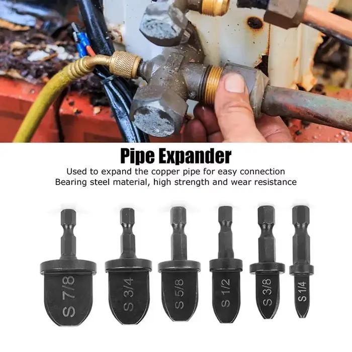 5/6/11 pièces ensemble d'extenseur de Tube en cuivre trou de tuyau évasé Extender Swage climatiseur réfrigérateur récupération foret réparation Imperia