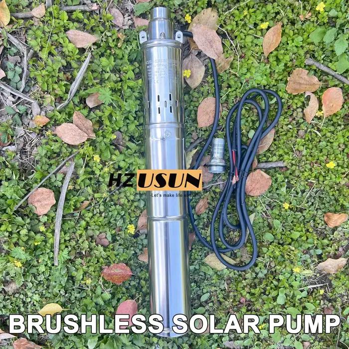 Pompe de puits souterrains Submersible haute pression à énergie solaire de 1 HP avec contrôleur intégré prix petite
