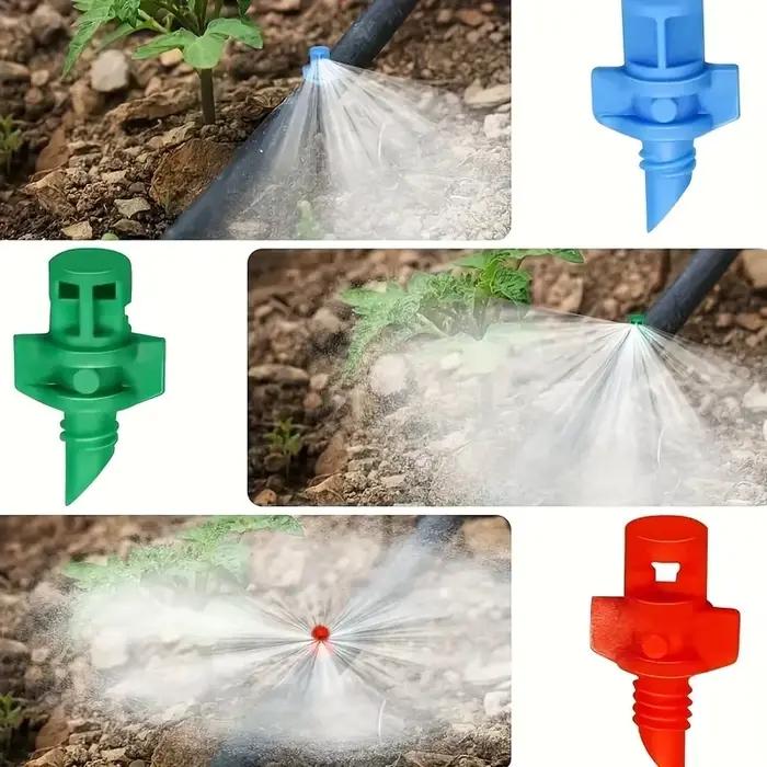 20/200 pièces Micro buse de brumisation de pulvérisation d'eau de pelouse 90/180/360 arroseur d'angle plante de jardin atomisation Irrigation Mini arroseurs