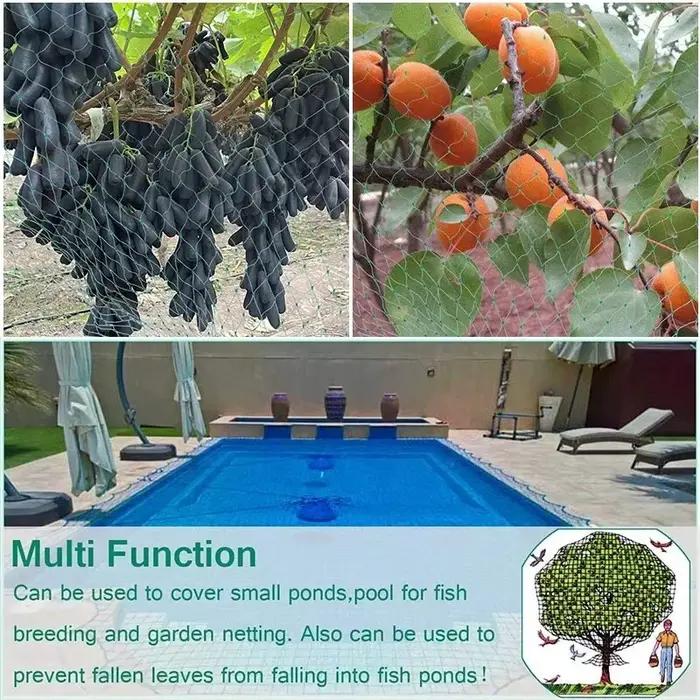 Filet de jardin en maille tissée verte pour la protection des plantes fruits fleurs arbres clôture extensible durable arrêt oiseaux cerfs animaux