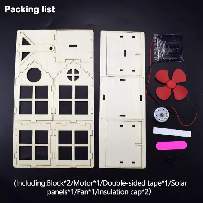 Jouet solaire pour garçon moulin à vent Science bricolage physique Kit éducatif pour enfant modèle 2 en 1 énergie solaire technologie expérience tige cadeau