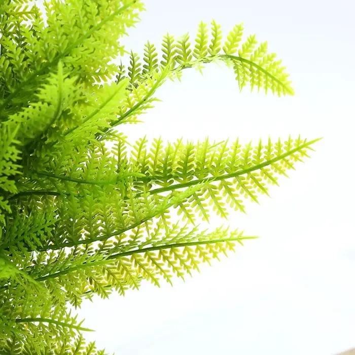 Plantes artificielles en plastique vertes, 7 branches de fougères, accessoires photo, décoration florale pour la maison