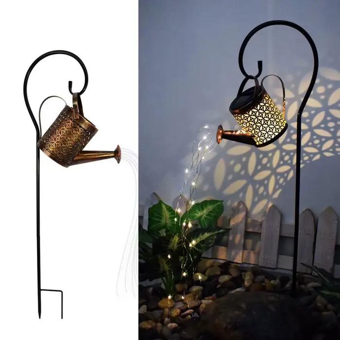 Arrosoir Lumineux Solaire Décoration Extérieure Jardin Lampe Projection LED Fer Étanche Occasions Spéciales