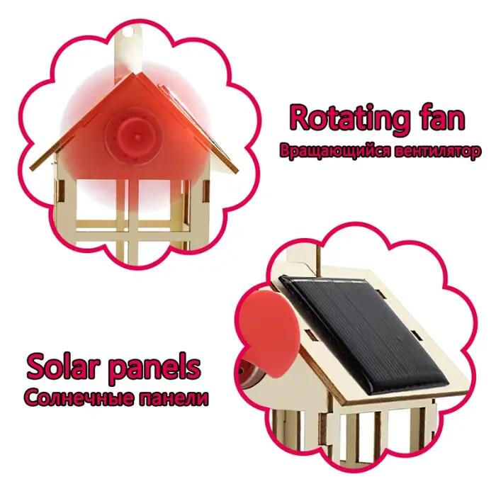 Jouet solaire pour garçon moulin à vent Science bricolage physique Kit éducatif pour enfant modèle 2 en 1 énergie solaire technologie expérience tige cadeau