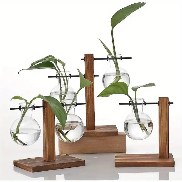 Pots de fleurs en verre