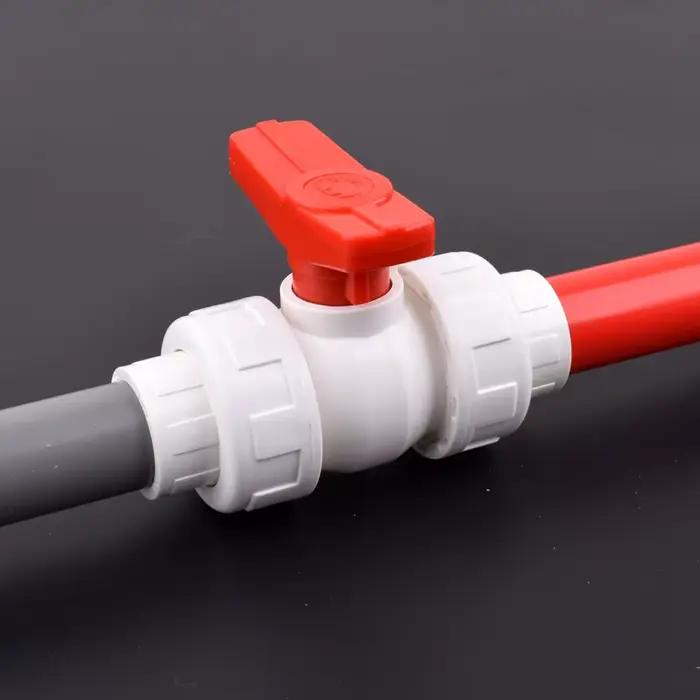 Connecteur de Valve à bille PVC blanc