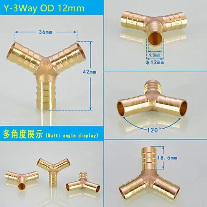 Joint en laiton pour tuyau d'arrosage de jardin 4mm 5mm 6mm 8mm 10mm 12mm 14mm 16mm 19mm occasions spéciales aménagement paysager installation système d'arrosage